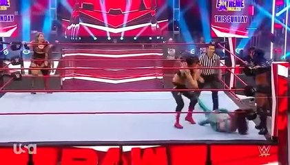 Bayley & Sasha Banks Vs The Kabuki Warriors 2⧸2 7-13-20