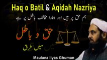 Aqidah Nazriya Zarurat Haq o Batil Truth & False Difference by Maulana Ilyas Ghuman Speeches
