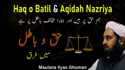 Video herunterladen: Aqidah Nazriya Zarurat Haq o Batil Truth & False Difference by Maulana Ilyas Ghuman Speeches