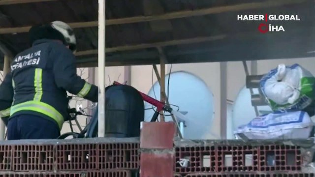 Yangına uykuda yakalandı, balkonda itfaiyeyi görünce şaşkına döndü