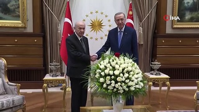 Cumhurbaşkanı Erdoğan, MHP Lideri Devlet Bahçeli'yi kabul etti