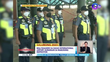 Mga pasahero sa Davao International Airport, dumaraan sa mabusising inspeksyon | BT