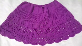 Cách móc váy ngắn họa tiết dễ thương P1 - How to crochet a lovely skirt - Pie Crochet