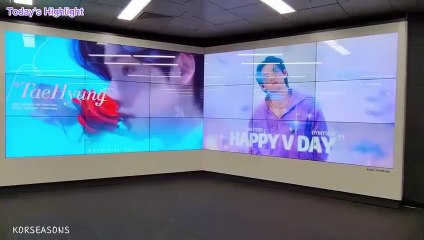 BTS V BIRTHDAY PROJECTS 2022 in Seoul Korea