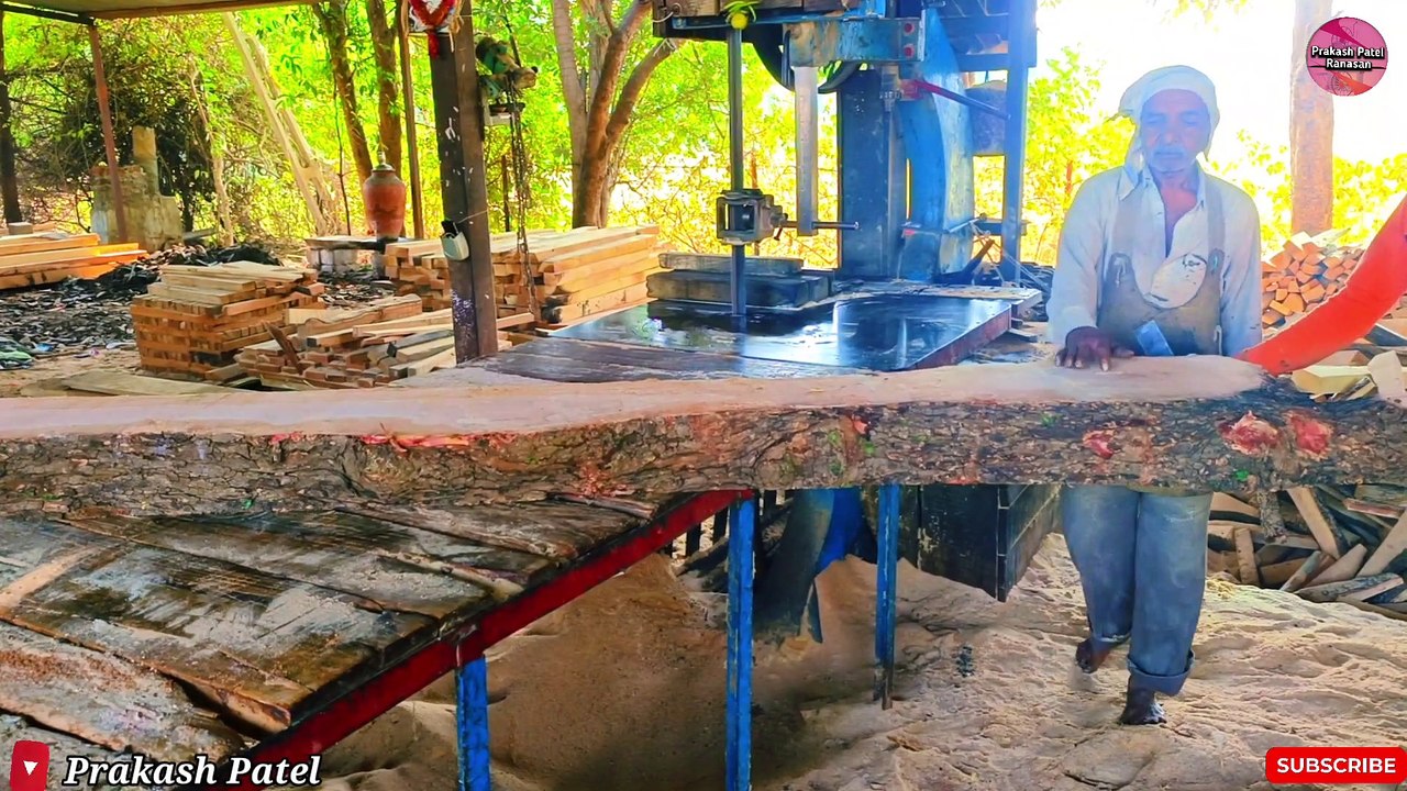 indian sawmill wood cutting video Dailymotion