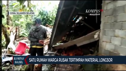 Satu Rumah Warga Rusak Tertimpah Material Longsor