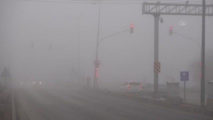 KIRIKKALE - Sis görüş mesafesini düşürdü