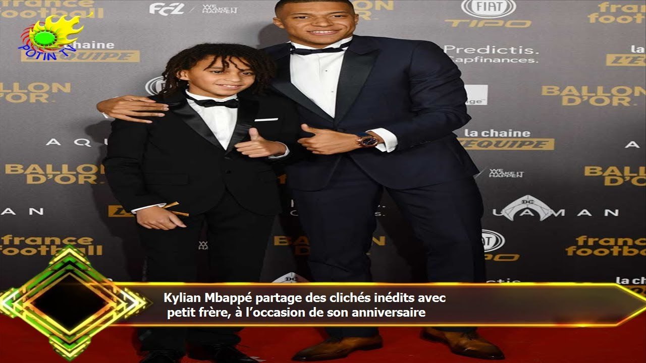 Kylian Mbappé partage des clichés inédits avec  petit frère, à l’occasion de son anniversaire