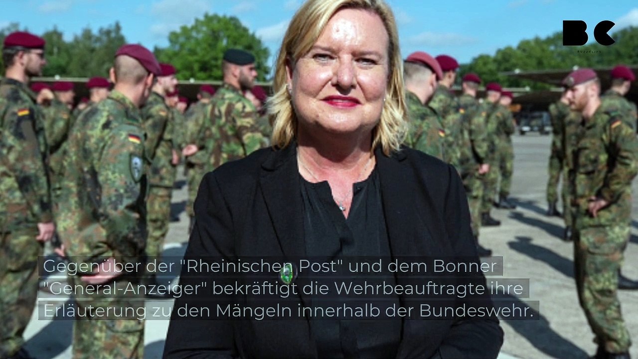Wehrbeauftragte: Bundeswehr hat enorme Ausrüstungsmängel