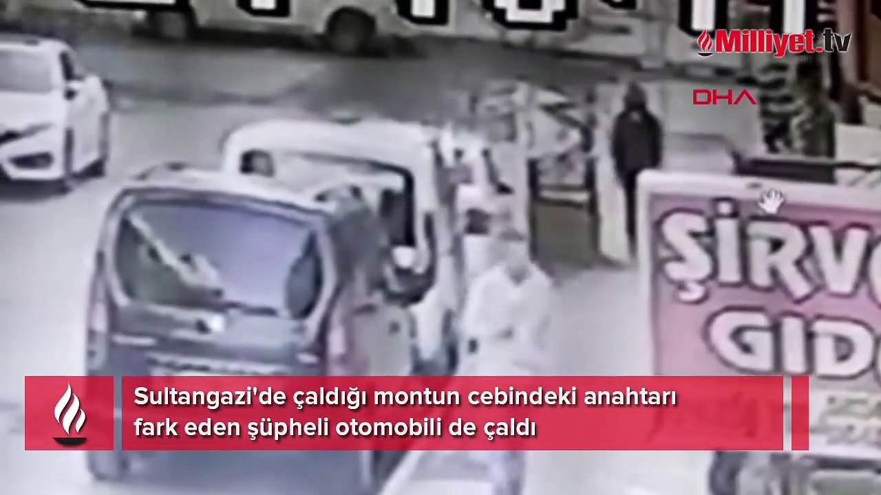 Sultangazi'de çaldığı montun cebindeki anahtarı farkeden şüpheli otomobili de çaldı