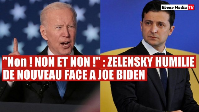 NON ! NON ET NON ! : Zelensky subit une cuisante humiliation aux Etats-Unis