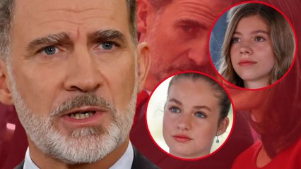 El feo gesto del rey Felipe que amargará la Nochevieja a sus hijas, Leonor y Sofía