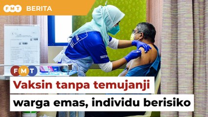 Warga emas, individu berisiko boleh ambil vaksin Covid-19 tanpa temujanji