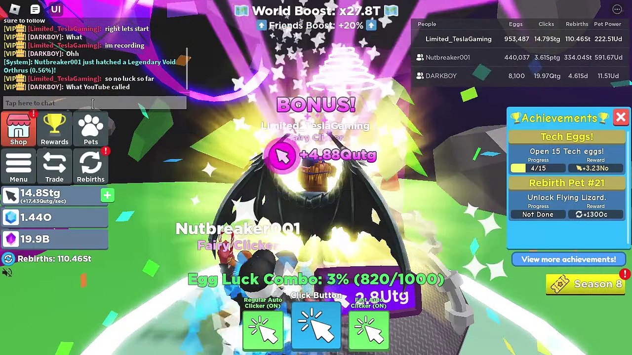 We hatched in Clicker Simulator And got... - video Dailymotion