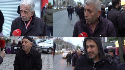 Sabahın köründe, soğuk havada, 1 kilo kıyma, et için kuyruk çilesi