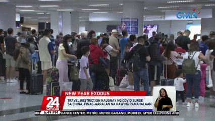 Mga humahabol na makalipad bago ang bagong taon, dagsa sa NAIA | 24 Oras