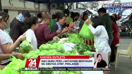 Mas mura pero limitadong bentahan ng sibuyas atbp., pinilihan | 24 Oras