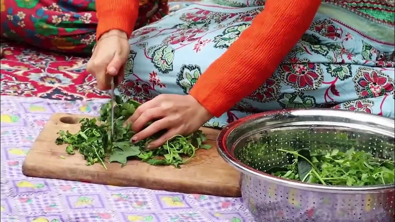 Cooking local breakfast with vegetable bread and kashil!