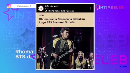 ARMY Dibikin Heboh! Lagu BTS Bakal Dibawakan Rhoma Irama