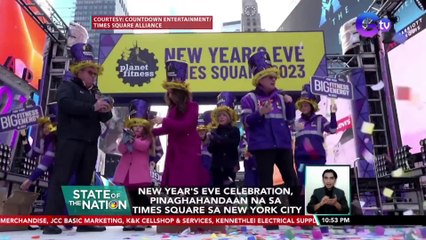 New Year's Eve Celebration, pinaghahandaan na sa Times Square sa New York City | SONA