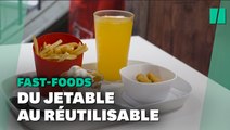 Les fast-foods passent du jetable au réutilisable
