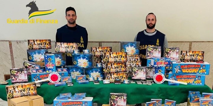 Palermo - Capodanno sicuro, sequestro di oltre 4,3 tonnellate di botti illegali: 9 denunce (30.12.22)