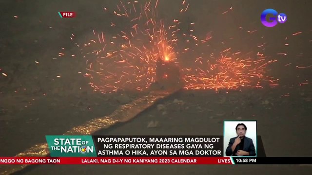 Pagpapaputok, maaaring magdulot ng respiratory diseases gaya ng asthma o hika, ayon sa mga doktor | SONA