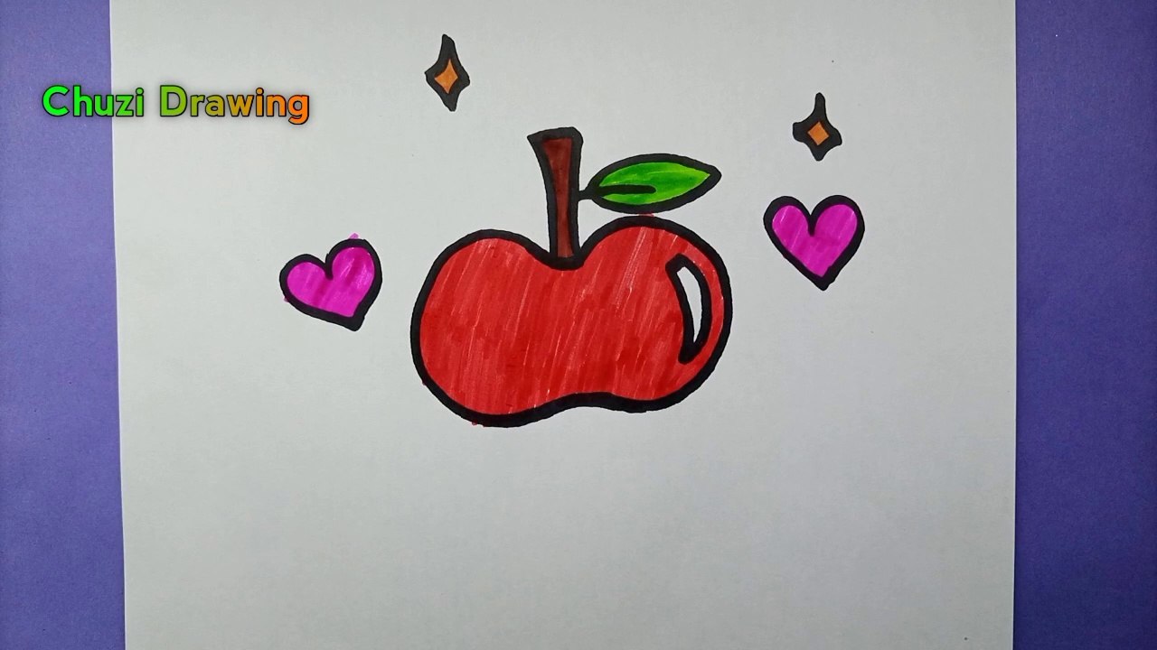 How To Draw A Apple || How To Draw An Apple Easy