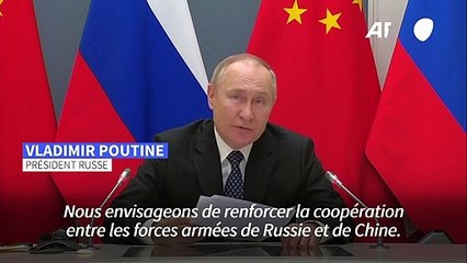 Poutine dit à Xi vouloir renforcer la coopération militaire russo-chinoise
