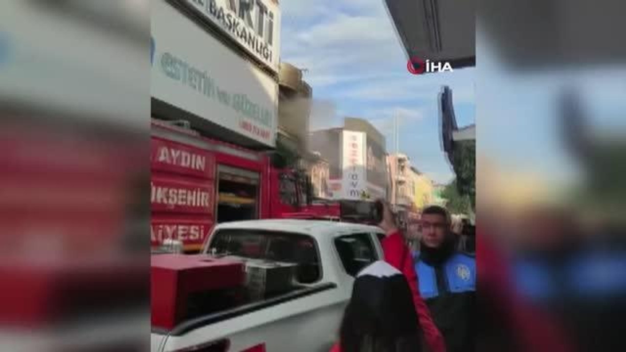 Yangının ilk başladığı anlar cep telefonu kamerasında