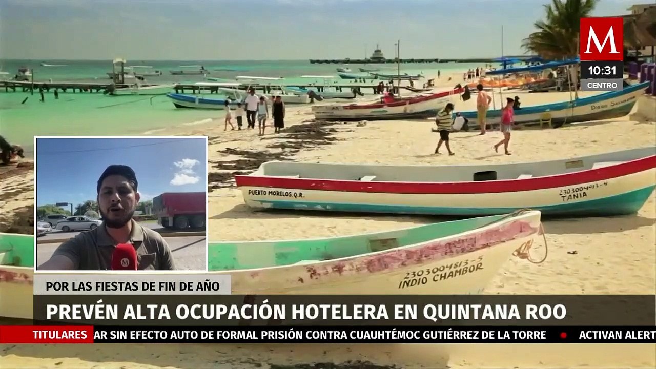 Se estima un incremento del 3.3% de turistas durante diciembre en Quintana Roo