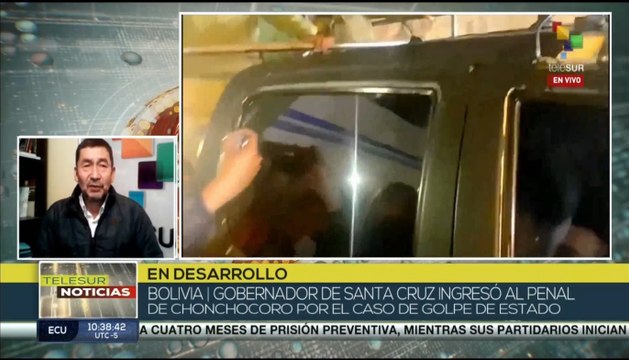 teleSUR Noticias 11:30 30-12: Gobernador boliviano ingresa a prisión por caso golpe de Estado