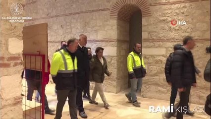 Kültür ve Turizm Bakanı Ersoy, Rami Kışlası'nda incelemelerde bulundu