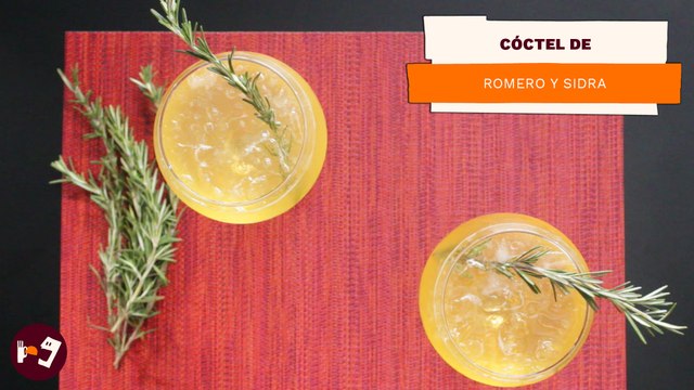 Cóctel de romero y sidra | Receta de bebida para brindar en Año Nuevo | Directo al Paladar México