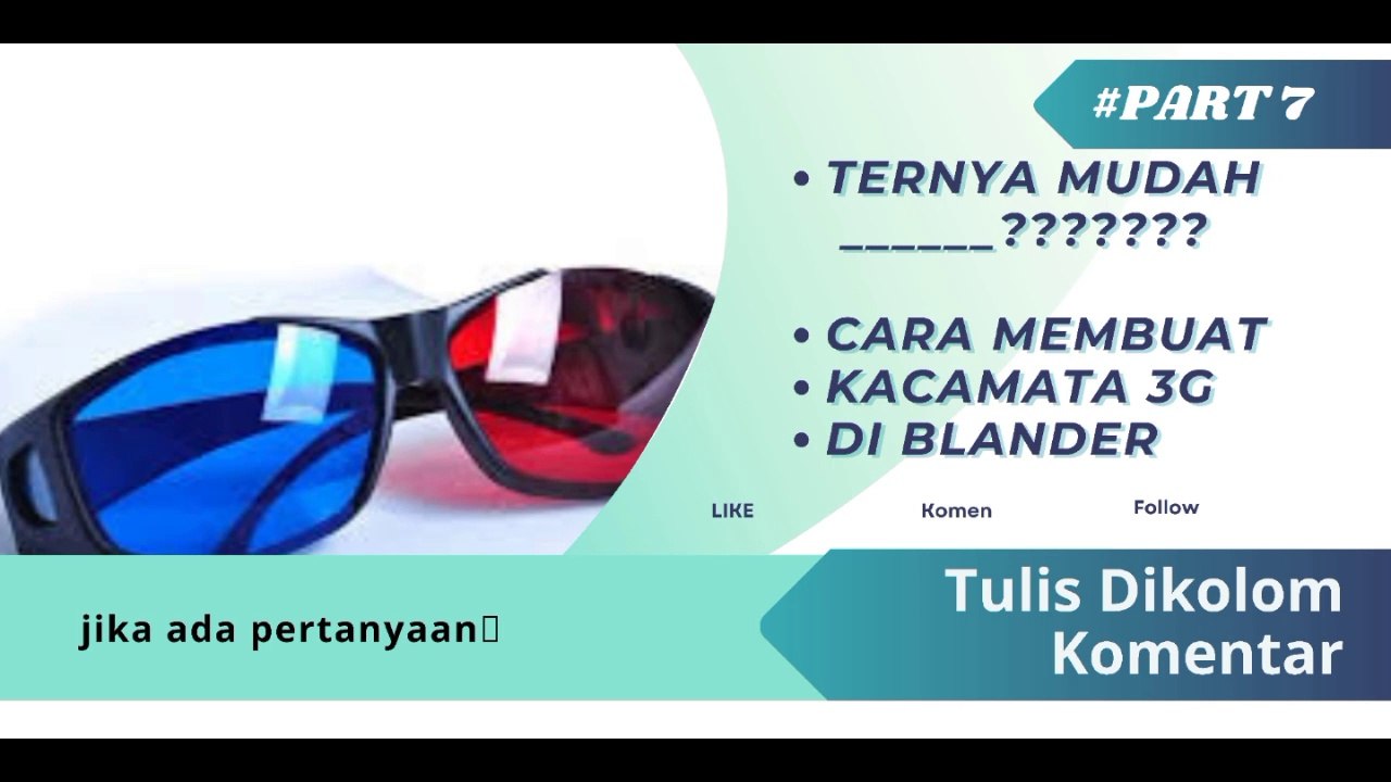 Tutorial on how to make 3G glasses in Blender  Hope it is useful Part 7