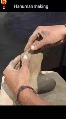 bajrangbali sculpture making with natural Mitty #short #how #bajrangbali#hanuman #creative#crafts