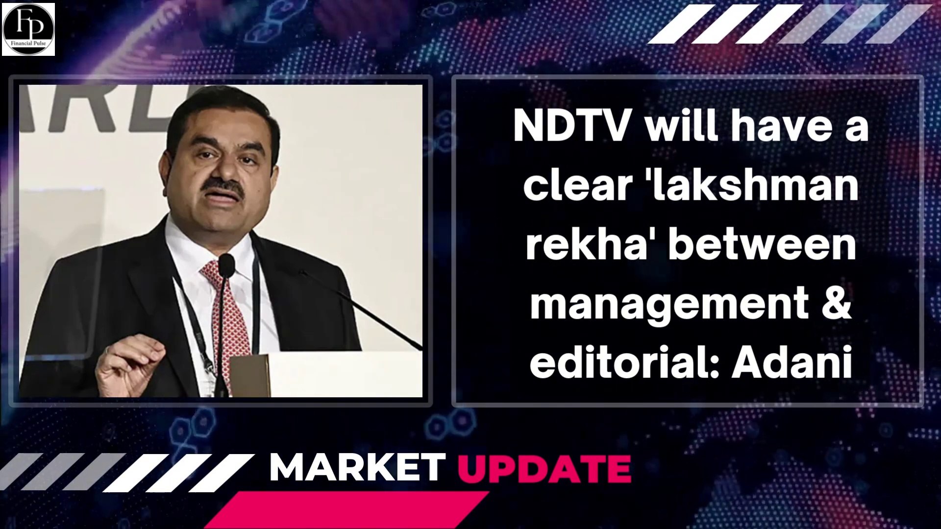 Adani's Lakshman Rekha for NDTV | Financial News | Share Market News | Stock Market News