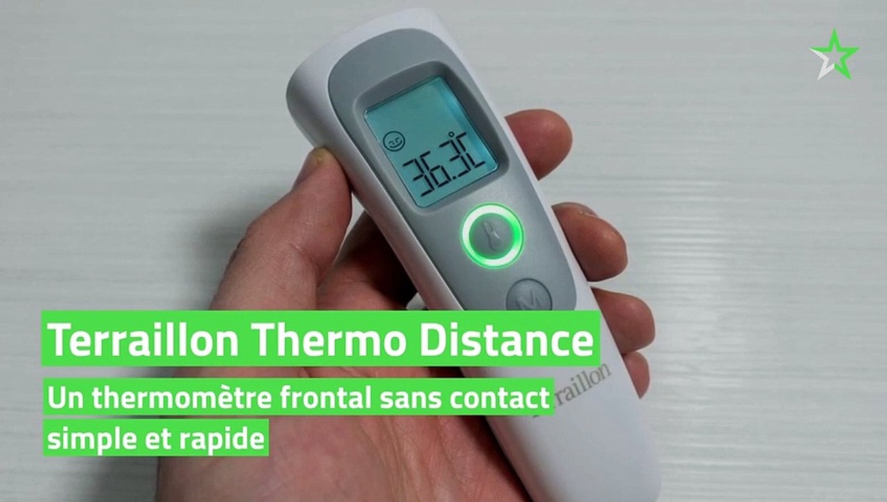 Test Terraillon Thermo Distance : un thermomètre frontal sans contact  simple et rapide - Vidéo Dailymotion
