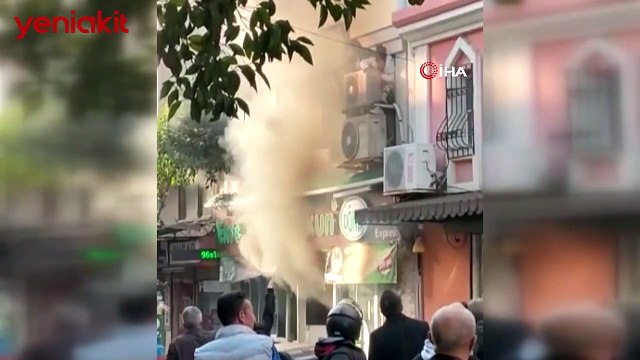 Canlarını kurtarmak için saniyelerle yarıştılar! 2 kişi patlamadaki yangından böyle kurtulmaya çalıştı