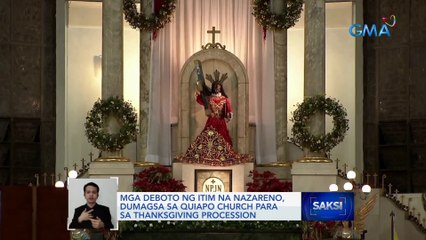 Mga deboto ng Itim na Nazareno, dumagsa sa Quiapo Church para sa thanksgiving procession | Saksi