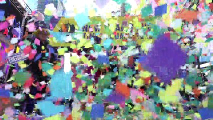 Times Square New Year's Eve 2023 Confetti Test