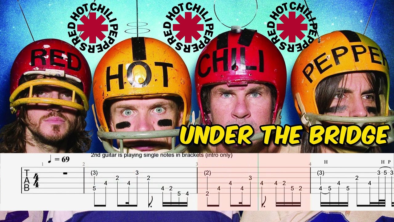 RED HOT CHILI PEPPERS UNDER THE BRIDGE Guitar Tab Guitar Cover