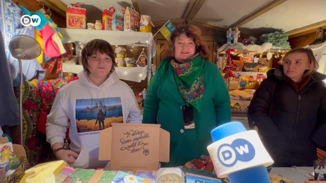 На рождественской ярмарке в Брюсселе открылся украинский стенд (30.12.2022)