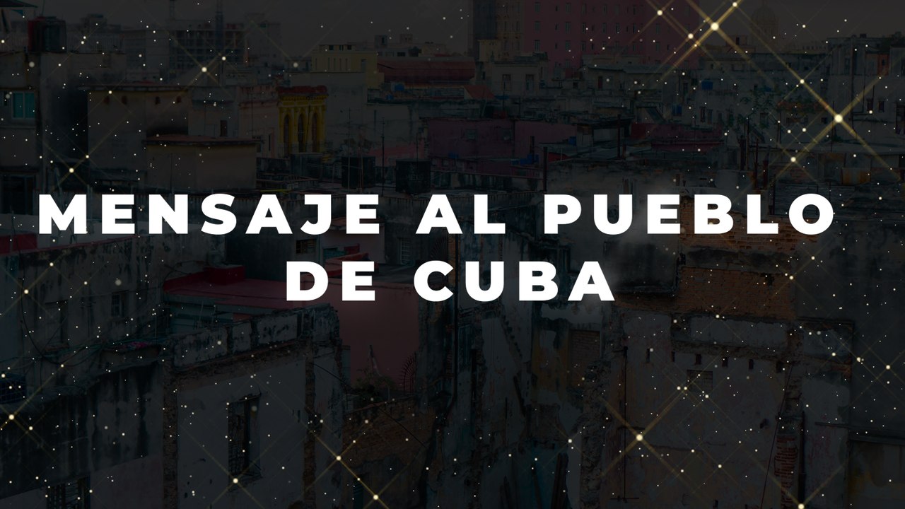 Artistas y periodistas envían un mensaje al pueblo de Cuba.