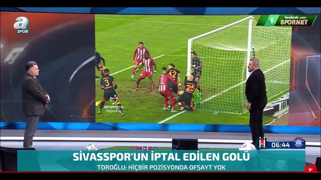 Galatasaray'ın Sivas maçında E.Özdamar tarafından lehine yapılan TARİHE GEÇEN SKANDALLAR