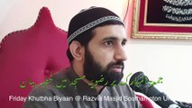 Hafiz Hashim Ali delivering Friday Khutbah Biyan on 30th December 2022 in Razvia Masjid Southampton.