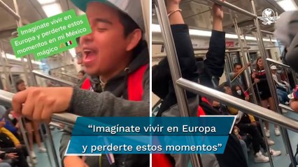 Momento épico en el Metro CDMX, usuarios cantan “Ya supérame” de Grupo Firme