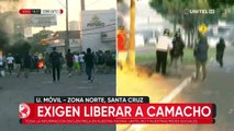 Retiran las rejas de la Fiscalía y arman barricadas en la zona del Cristo Redentor