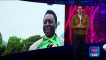 Gianni Infantino, presidente de la FIFA, despide a Pelé
