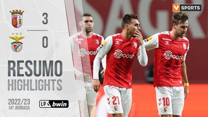 Highlights: SC Braga 3-0 Benfica (Liga 22/23 #14)